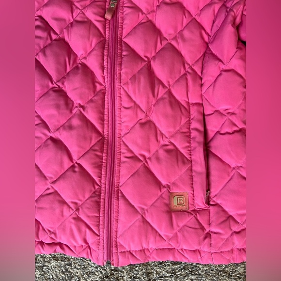 Kenneth Cole Reaction women’s pink down-filled puffer coast size small - Picture 2 of 10